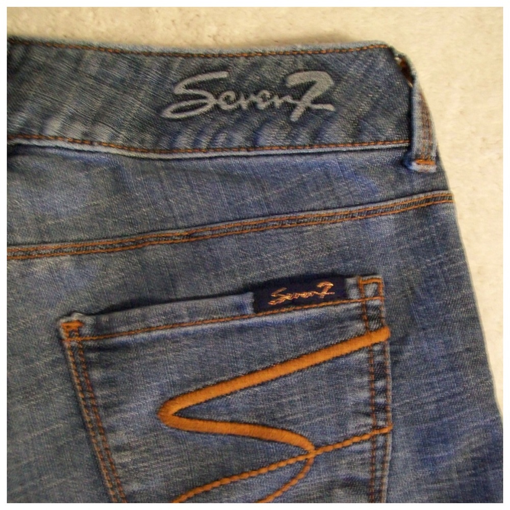 Seven7 VINTAGE Flare Unique Jeans Size 26 ACTUAL 29X33